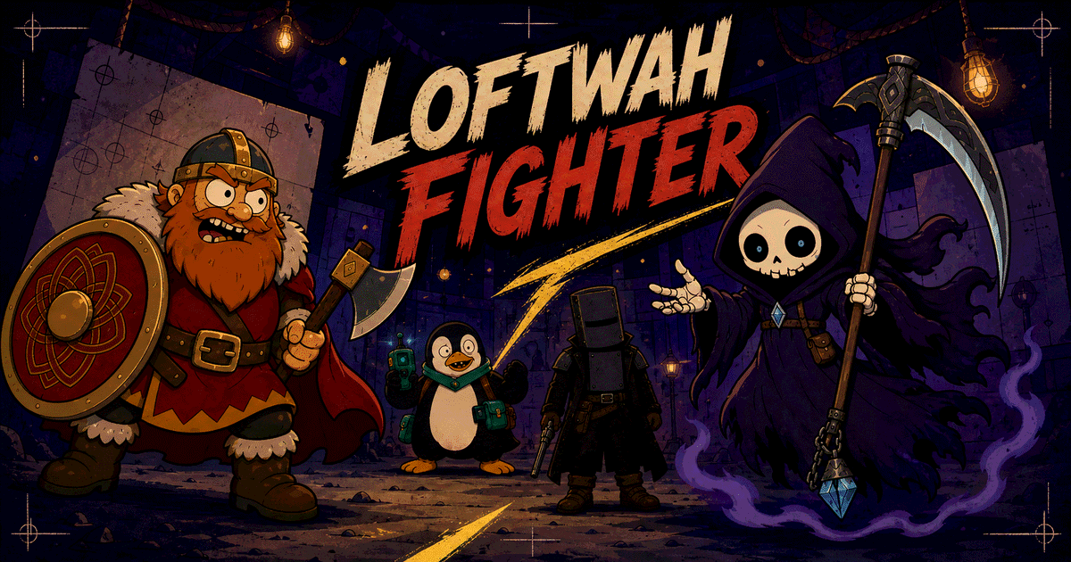 The Fighter site Open Graph artwork: its title beside a lineup of game characters.